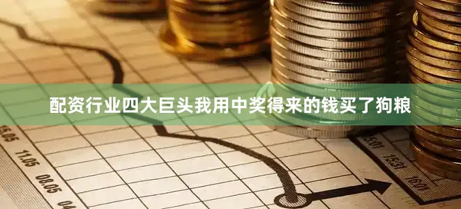配资行业四大巨头我用中奖得来的钱买了狗粮